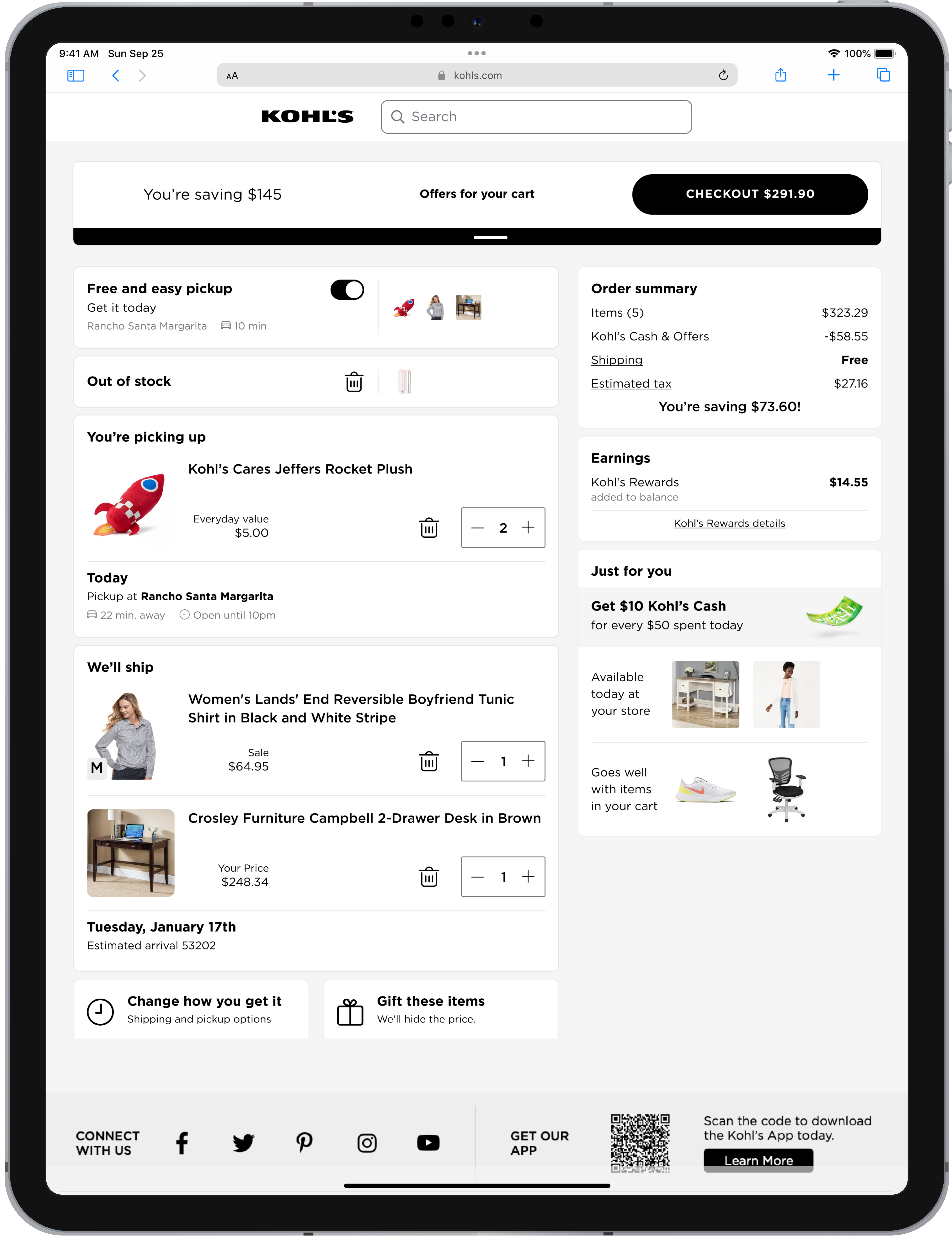 The new Kohl's Checkout 
