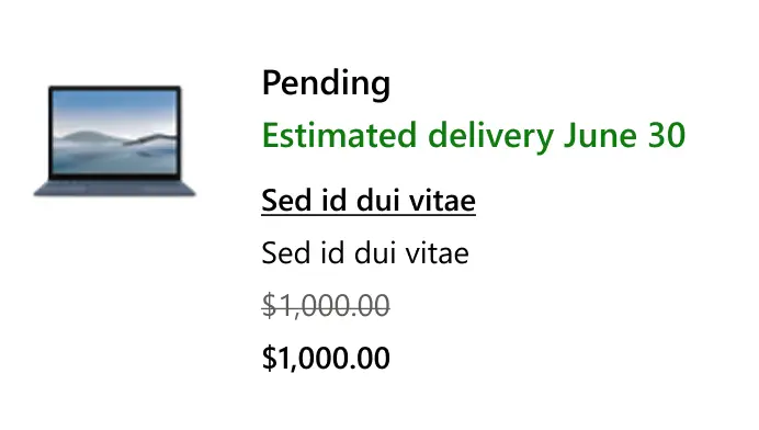 Example of the Microsoft checkout components before the design system was built