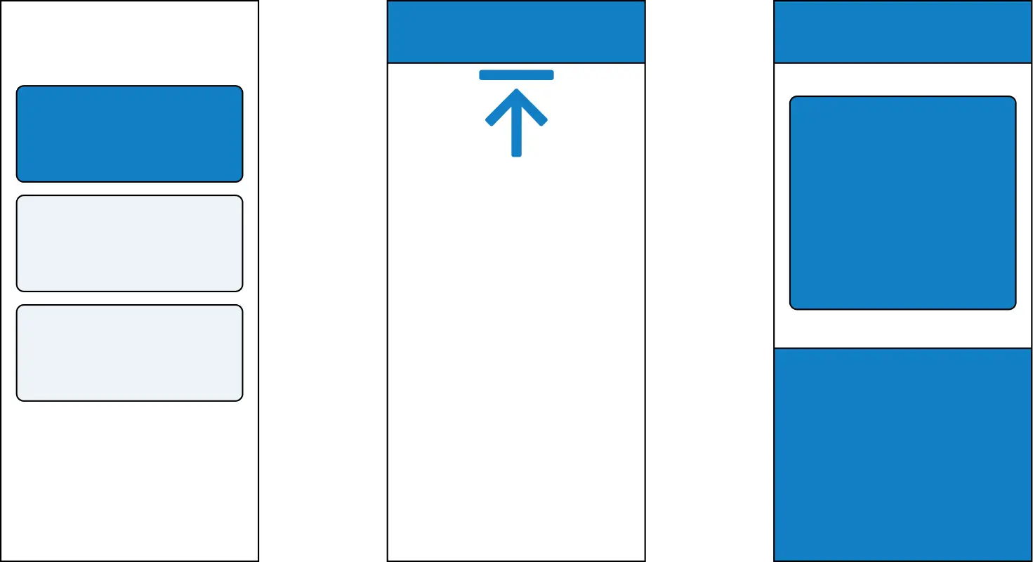 Navigation pattern: shift